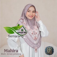 NEWEST Bergo Hijab Instant Hijab Motif Sublim MAHIRA Jersey Original by Al Jazeera