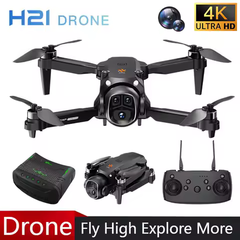 2025 New H21 VR Drone 4K HD Professional 90° ESC Camera Brushless motor Optical flow hovers Quadcopt