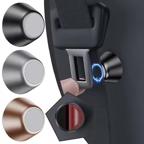 Car Seat Belt Holder - Magnetic Fixing Clip, 751 Alloy Limiter Stopper, for BMW/VW/Nissan, Interior 