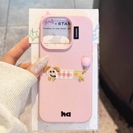 Casing Ponsel Bola 3D Anjing Wiener Bordir Casing Pelindung Lucu Cocok iPhone 7 8 Plus 7+8+ XR XS Ma