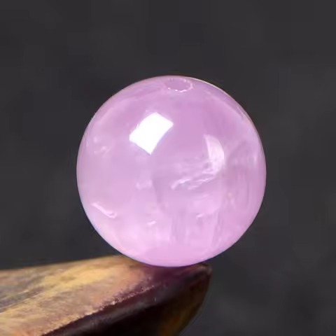 4A Natural Kunzite Chorite Quartz Crystal Single Bead DIY Beads Jewelry Making