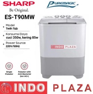 MESIN CUCI SHARP 2 Tabung 9 Kg / 9Kg ES-T90MW