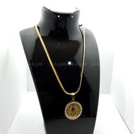 High Quality and Gold Plated SAN BENITO MEDALLION NECKLACE  High Quality and Authentic 316L stainles