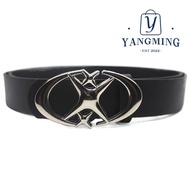 YANGYANG Lether Belt, Moon Star Design Punk Y2k Belt, Vintage Pu Leather Y2k Cross Decorative Belt M