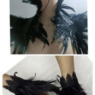 Shawl Cloak Feather Feather Halloween 7341 Feather Set Cloak Decoration UDFF