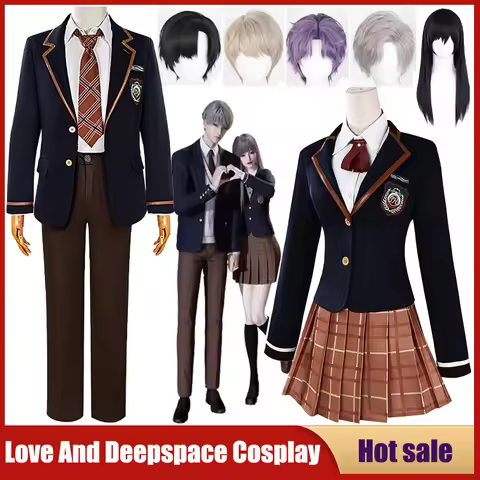 Game Love and Deepspace Cosplay Costume Xavier Sylus Rafayel Zayne School Uniform Dress Anime DK JK 