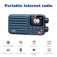 Choyong A8W Portable Smart Internet Radio Receiver WIFI/4G Radio Speaker with FM,Micro-SD Card,All W