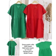 DRESS NATAL EDISI MERAH HIJAU BOTOL