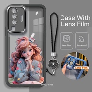 เคสนิ่ม Vivo V30Pro V29 5G V29e V27 Y36 Y78 V23 V23e V27e V25Pro V20Pro กับฟิล์มเลนส์เคสใส่โทรศัพท์ก