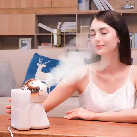 380ml Face Steamer Nano Spray Ionic Nebulizer Facial Vaporizer Hot Mist Hot Compress Skin Moisturize