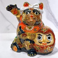 【吉祥達摩】日本九谷燒招財貓 | 達摩盛6.5號