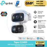 TP-Link Tapo C246D กล้อง 2 เลนส์ 6MP เลนส์มุมกว้าง125° เทเลโฟโต้ 6มม. Indoor/Outdoor Dual Lens Pan/T
