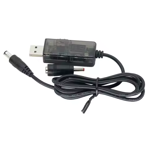 USB Boost Converter DC 5V to 9V 12V USB Step-up Converter Cable + 3.5x1.35mm Connecter For Power Sup