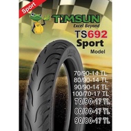 TIMSUN TYRES TAYAR MOTOR TIM SUN TS-692 60/80 60/90 70/80 70/90 80/90 80/80 90/80 100/70 110/70-17