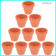 10Pcs 3.5x3.5cm Small Mini Terracotta Pot Clay Ceramic Pottery Planter Cactus Flower Pots Nursery Po