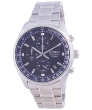 [CreationWatches] Seiko Chronograph Quartz Mens Silver Stainless Steel Bracelet Watch SSB377P1