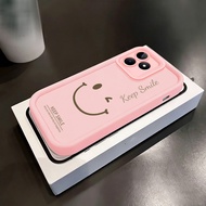 Casing hp for Realme C53 C51 C51s Note 50 Narzo N53 Case Simple Smile Case Silicone flexible on the 