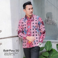 Gamis Batik Kombinasi Polos Mewah