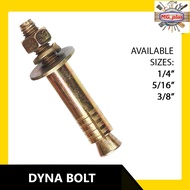 DYNA BOLT (EXPANSION BOLT) size: 1/4"(50mm), 5/16"(65mm), 3/8"(75mm)