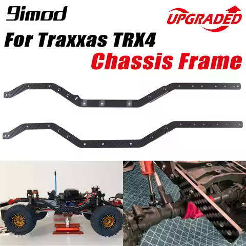 9imod Carbon Fiber Frame Chassis Rails for Traxxas TRX4 Upgrades TRX-4 Accessories RC Crawler Parts 