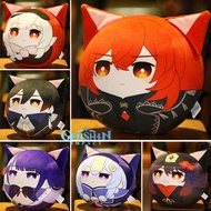 Genshin impact pillow cat style throw pillow genshin impact zhongli hutao Raiden Shogun pillow