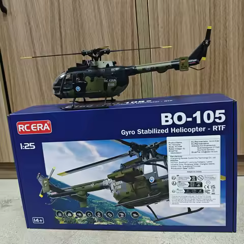 Flow Positioning RC ERA C180 Helicopter 1/25 6CH Brushless BO-105 Model 3D Flight Optical