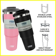 ♞,♘,♙TYESO 900ML Insulated Tumbler Hot and Cold Aqua Flask for Kids with Straw  Original Christmas