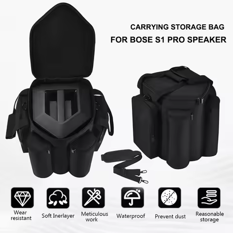 Carrying Storage Bag for Bose S1 PRO Large Capacity Carry Case Portable Handbag Anti-Fall Speaker Ac