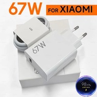 適用於小米17/15T/13T/12、POCO X5/X4 Pro、紅米Note 11的67W/45W/50W快充電源適配器，Type-C數據線