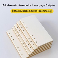 A6 Kraft Paper Blank Inner Page Inner Core A6perslim A6PW A6FC A6 Square Square Wonderful Notebook