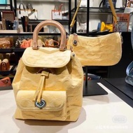 Coach Riya Backpacks 21 mini丹寧老花後背包