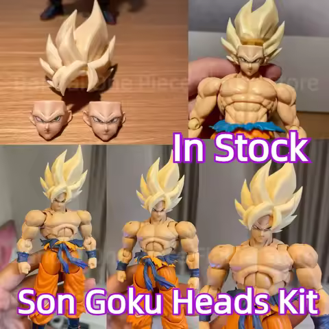 In Stock Jesse Dragon Ball SHF Legendary Super Saiya SSJ2 Son Goku Heads Accessories Anime Action Fi