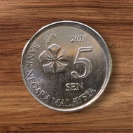 Koin Malaysia 5 Sen Tahun 2011-2022