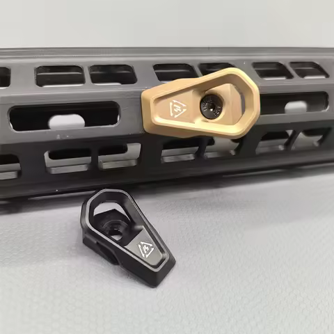Tactical CNC Sling Point Connect Mount Weapon Gun MLOK System Shoulder Straps LINK Angled Sling Loop