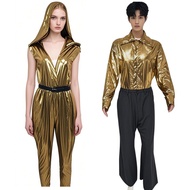 Performance Costume Retro European American disco Costume Couple Costume 70s Retro disco Stage Perfo