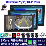 (8core 4G+32G IPS Touch Screen )7/9/10 inch Android Player 2 Din Bluetooth Car Radio Multimedia Vide