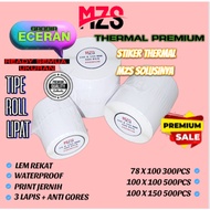 Thermal ROLL STICKER 100X100MM CONTENTS 500PCS PAPER SIZE A6