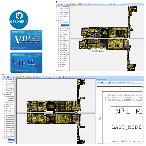 JCID JC intelligent Maintenance Drawing Schematic Diagram Bitmap for iPhone iPad Android Circuit int