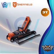 SHEFFIELD Heavy Duty Double Pump Garage Jack 3T S160022 Hydraulic Jack Buaya