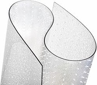 Clear Carpet Runner, USA Made, Safe, 30 x 72 Inch, 2mm Thick Cleated Vinyl, Clear Carpet Runner Prot