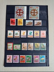 1968-1979年台灣(首套12生肖郵票)包括71年「松鼠」四方連(全新票)