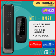 igloohome Bundle - Metal Gate Lock Fingerprint RM2F + Mortise Touch Door Lock MT1 (FREE Delivery + Installation) 2 Years Warranty