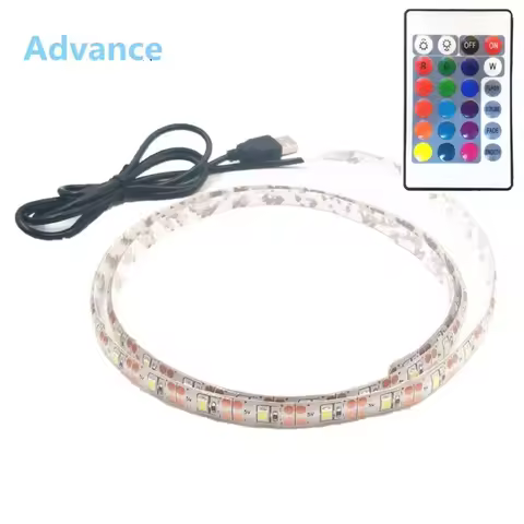 USB LED Strips SMD3528 light 5V adapter string Christmas desk Decor lamp tape For TV Background Ligh