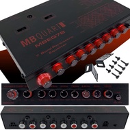 MBEQ7B 7-Band 9 Volts 1/2 DIN Pre-Amp Car Audio Graphic Equalizer with Front 3.5mm Auxiliary Input,