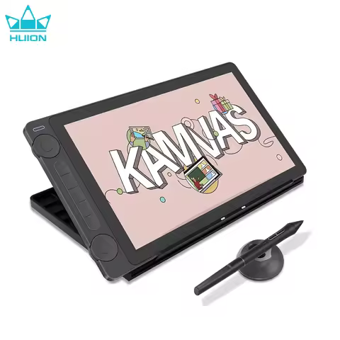 Huion 13 Inch Graphics Tablet with Screen Kamvas 13 GEN3 Upgraded Monitor 16K levels Pressure Pen Pe