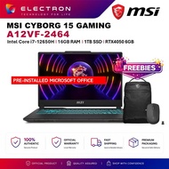 MSI Cyborg 15 A12VF-2464 15.6" FHD Gaming Laptop ( i7-12650H, 16GB, 1TB SSD, RTX4060 8GB, W11PRO )