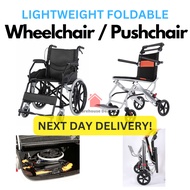 Lightweight Foldable Self Propel Wheelchair | Travel Foldable Pushchair For Elderly
