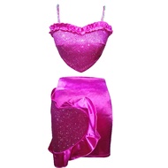 ชุดการแสดงสำหรับกลุ่มสาวๆแบบใหม่ชุดเล่นเพลง gidle ชุดเวทีแบบเดียวกันกับ LISA ชุดแจ๊ส DJ สายเดี่ยวรูป