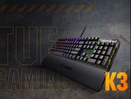 ASUS TUF Gaming K3 RGB 機械式電競鍵盤（青/紅/茶）