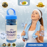MERAH [CAN SHIP IMMEDIATELY] BFIT Cooling Towel Portable Sport Cooling Towel - Pink O3B9